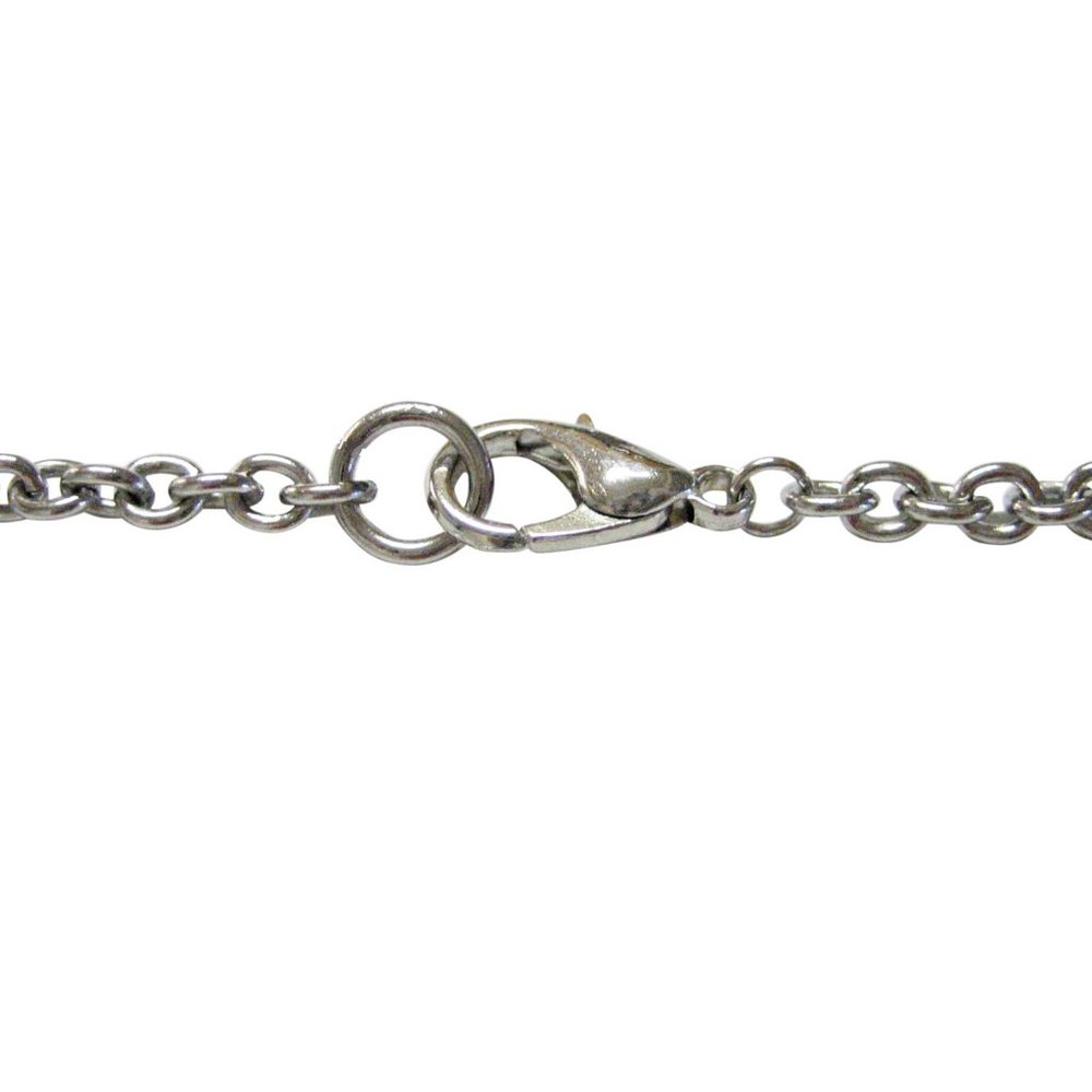 Bordered Atom Pendant Necklace - Picture 3 of 3